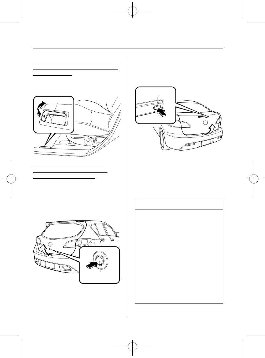 Ilustración: El manual 2014 Mazda 3, Página 108