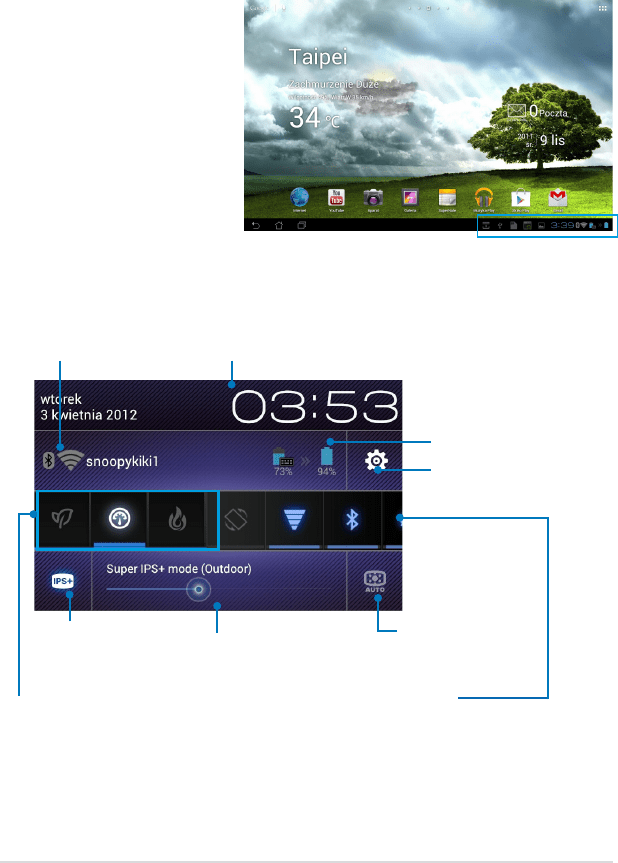 Ilustracja: ASUS transformer Pad TF700/TF70070 podręcznik użytkownika, Strona 28