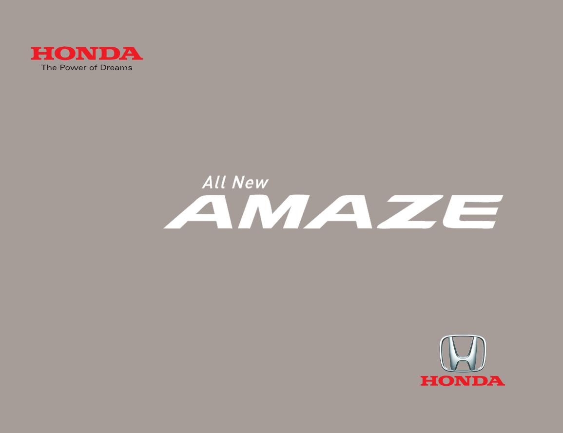 Illustration: Honda All New Amaze 2018 Manual, Page 1