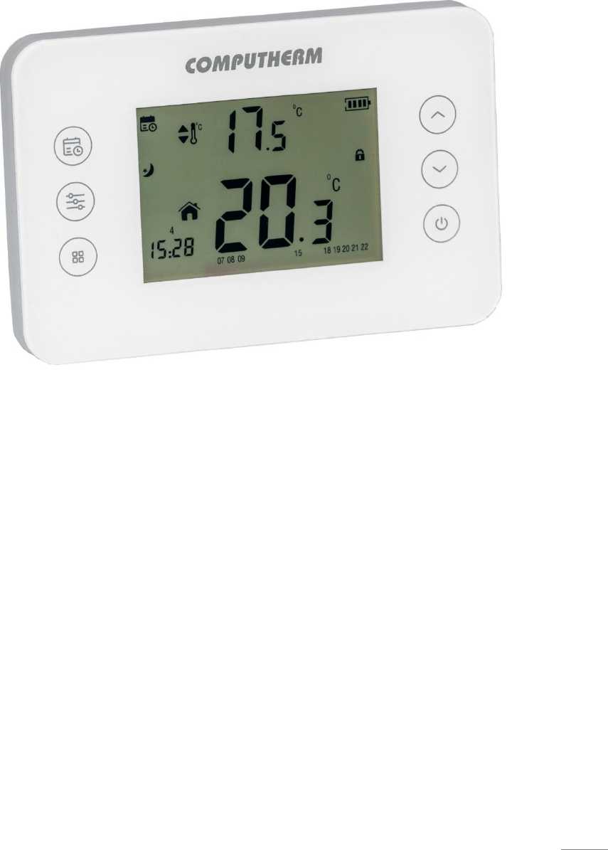 Ілюстрація: Цифровий кімнатний термостат COMPUTHERM T70, Сторінка 1
