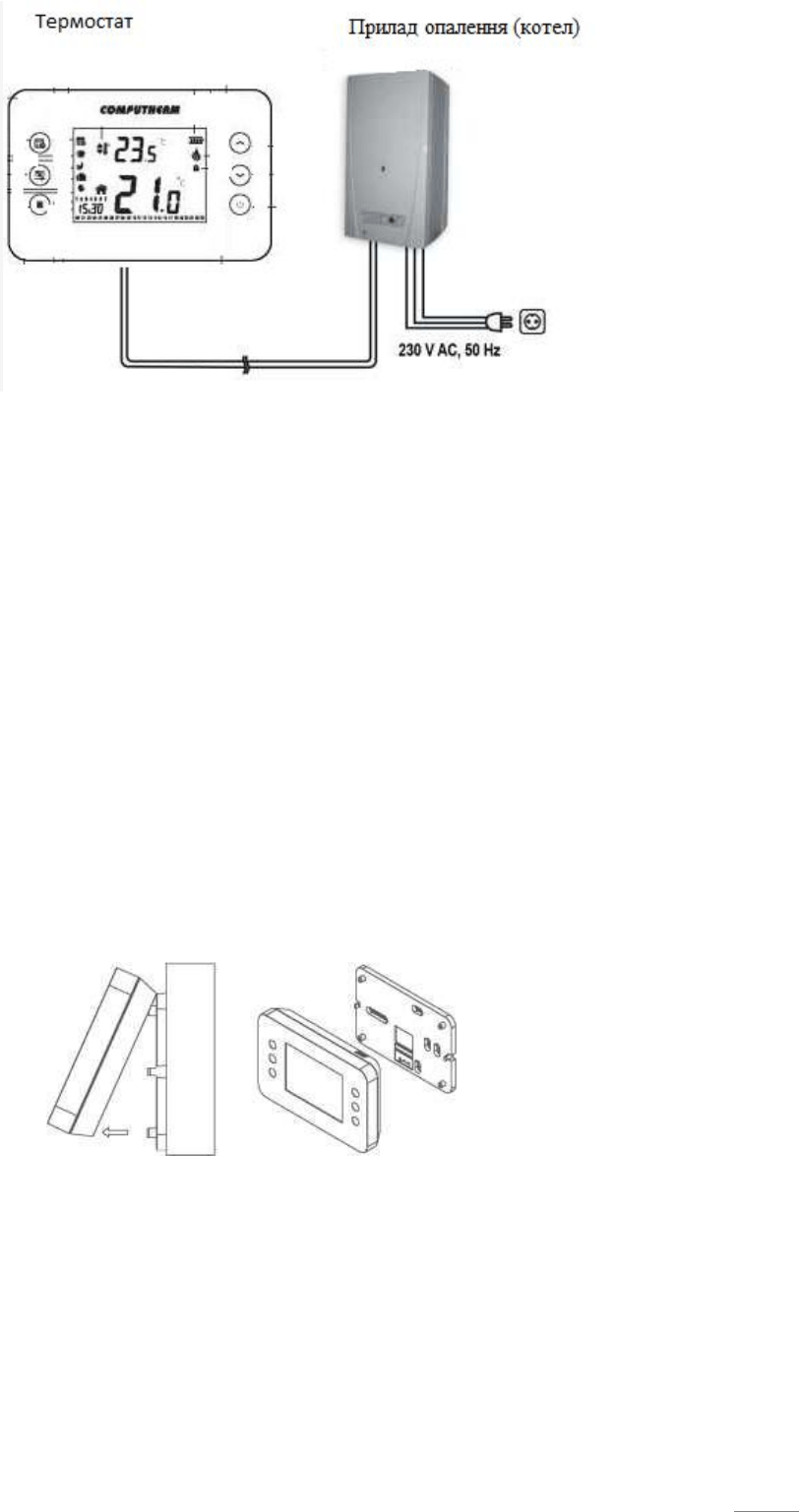 Ілюстрація: Цифровий кімнатний термостат COMPUTHERM T70, Сторінка 3