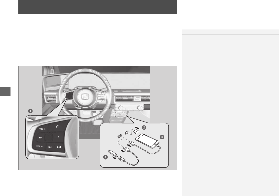Ilustración: Honda e 2021 Manual Del Usuario, Página 255