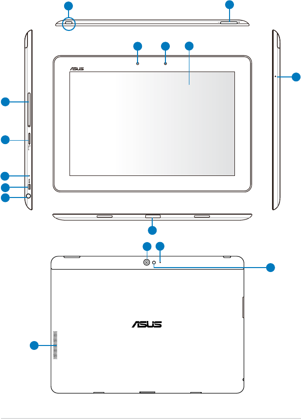 Ilustracja: ASUS transformer Pad TF700/TF70070 podręcznik użytkownika, Strona 6
